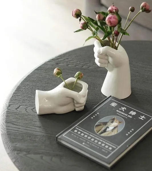 Hand Shaped Flower Vase by Veasoon