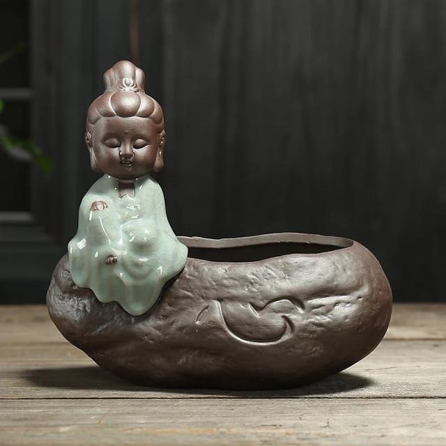 Little Monk Ceramic Flower Pot by Veasoon