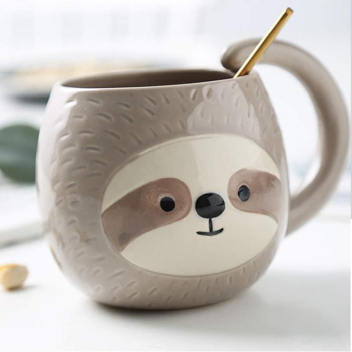 Cute Sloth Mug by Veasoon