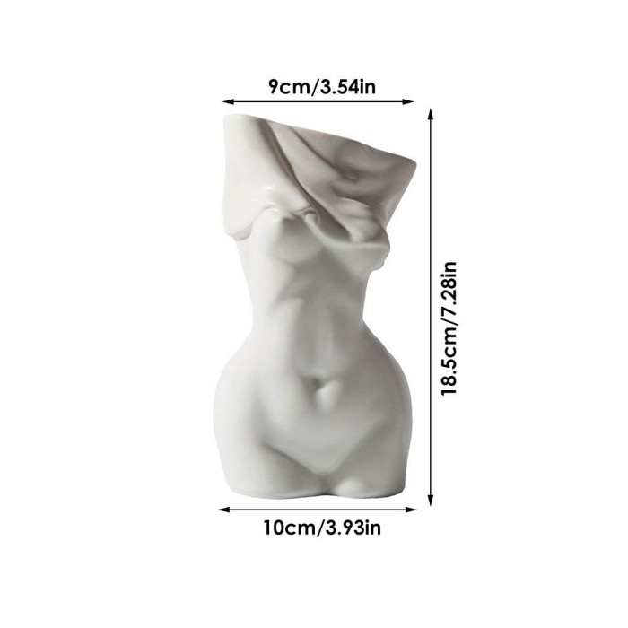 Female Form Sculpture Vase by Veasoon