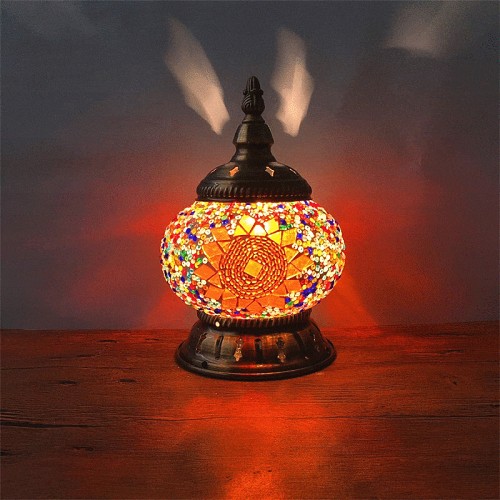 Mini Table Mosaic Lamp by Veasoon