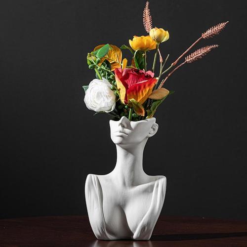 Lady Statue Vase by Veasoon