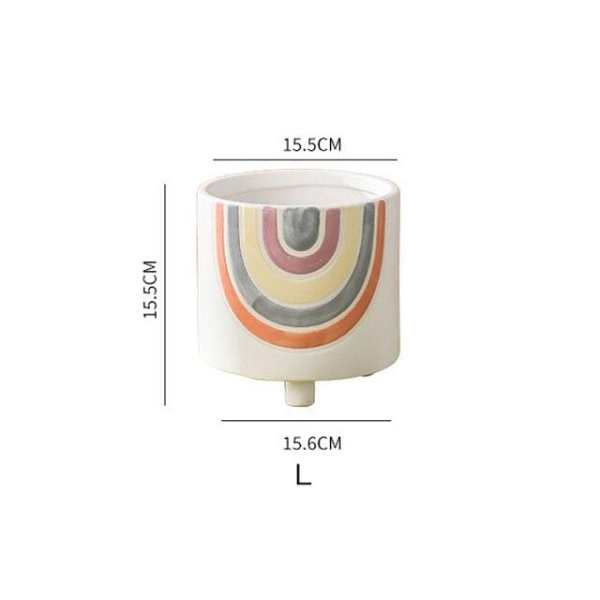 Rainbow Flower Pot by Veasoon