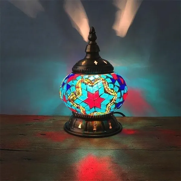 Mini Table Mosaic Lamp by Veasoon