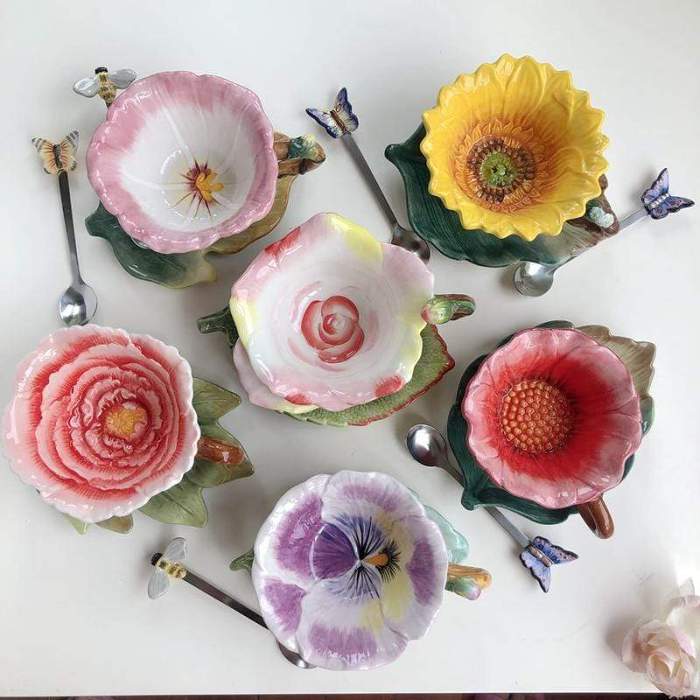 Luxury Flower Cup by Veasoon