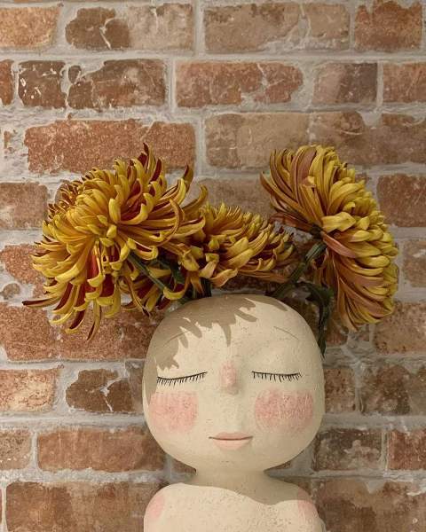 Elsa Head Planter by Veasoon