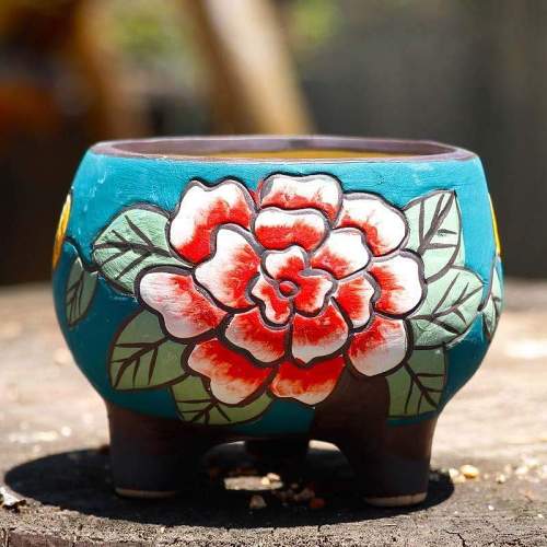 Ceramic Flower Plant Vase by Veasoon