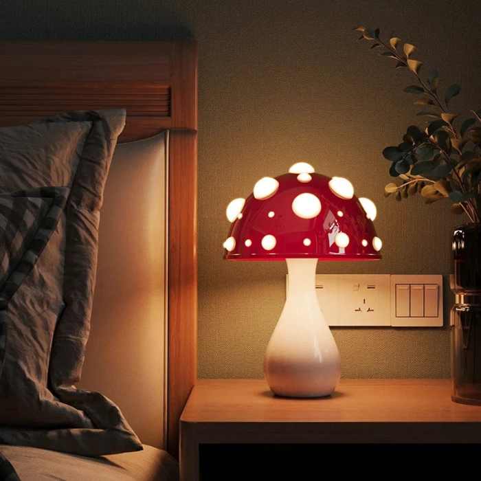 Mushroom Table Lamp by Veasoon