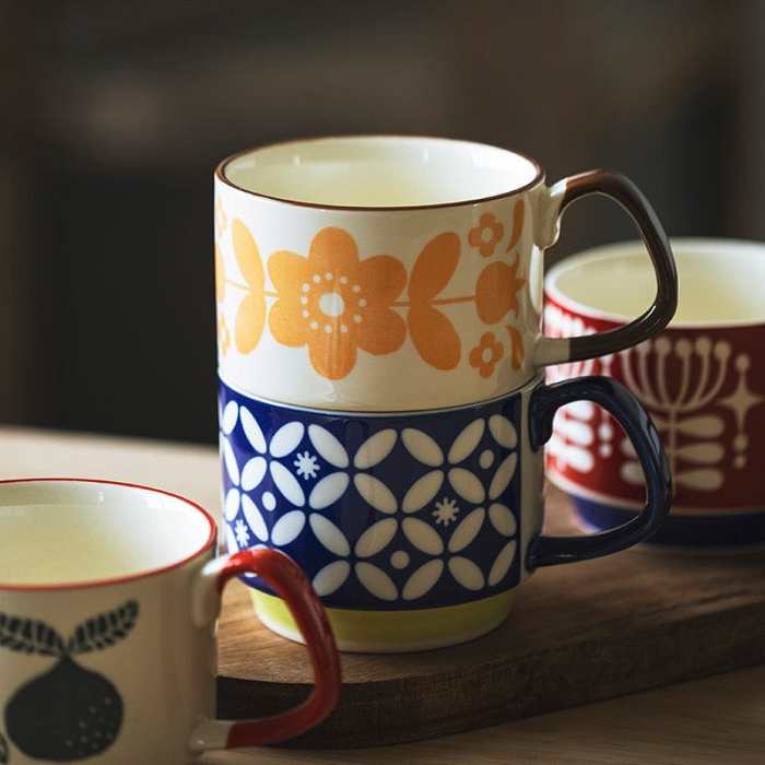 Retro Inspired Mugs by Veasoon