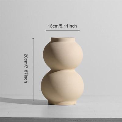 Nordic Aesthetic Ceramic Vases by Veasoon