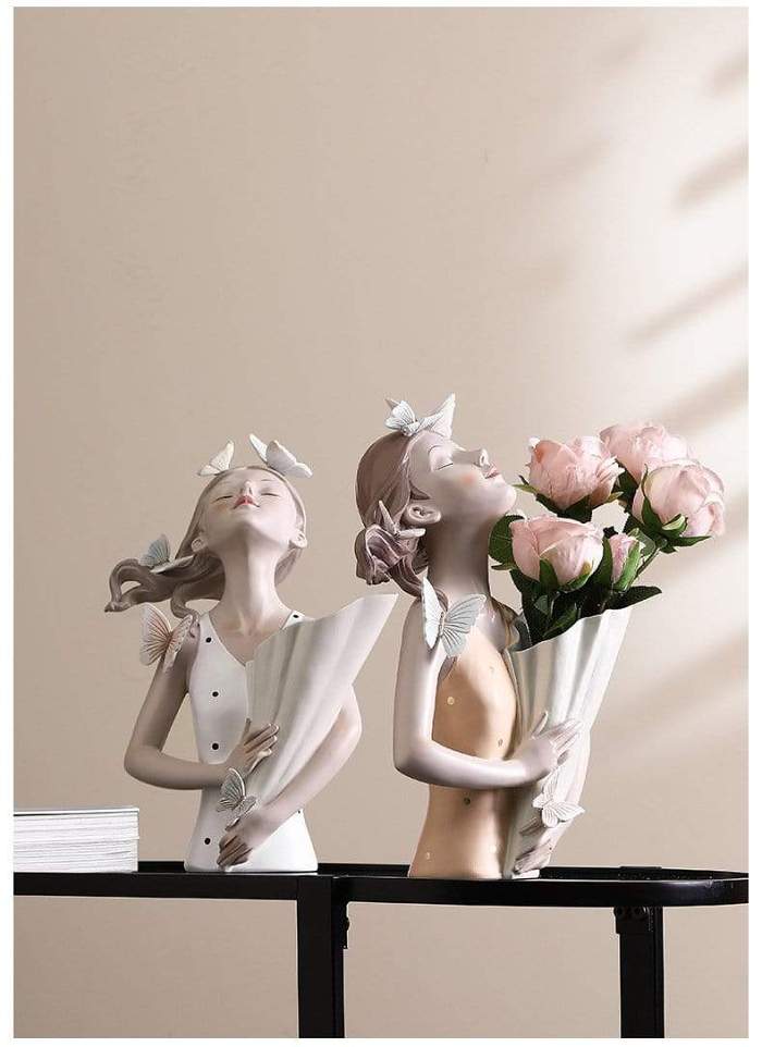 Butterfly Figurine Vase by Veasoon