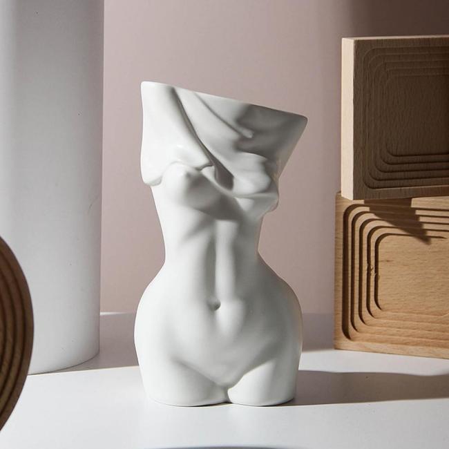 Female Form Sculpture Vase by Veasoon