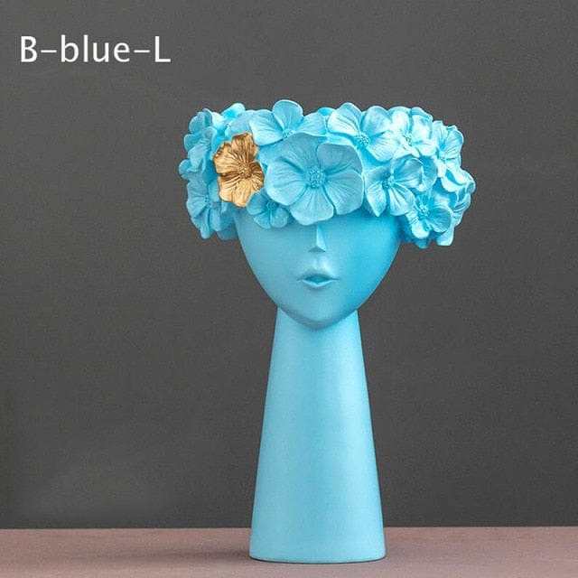 Floral Head Vase by Veasoon
