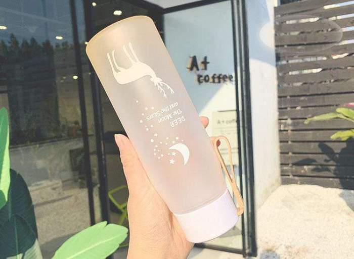 Deer The Moon and The Stars Water Bottle by Veasoon