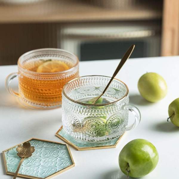 Nordic Elegant Glass Cups by Veasoon