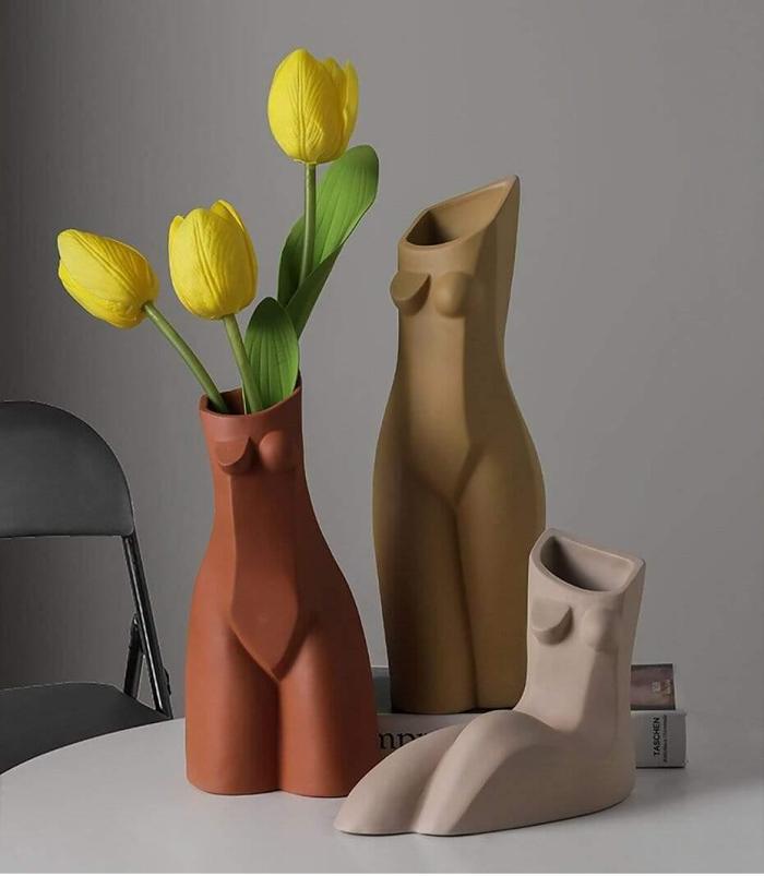 Abstract Body Art Sculpture Vase by Veasoon