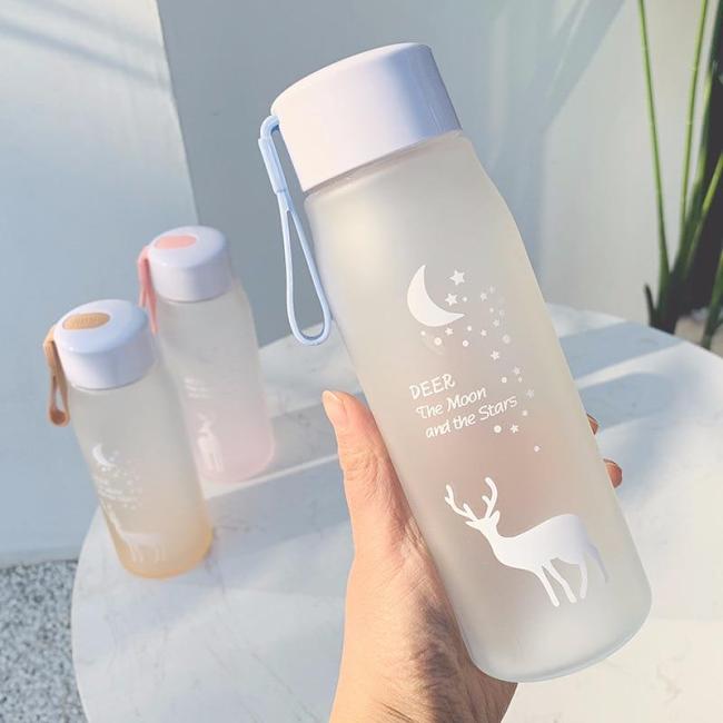 Deer The Moon and The Stars Water Bottle by Veasoon
