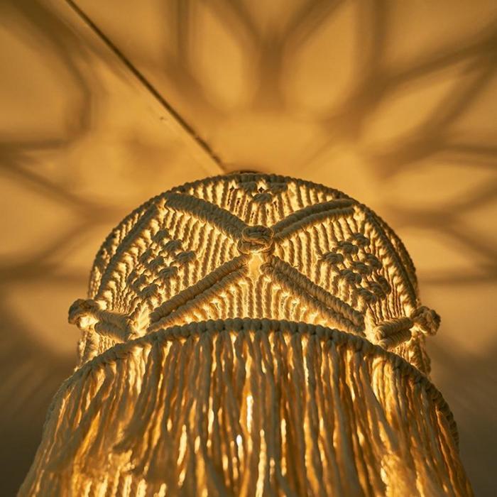 Macrame Pendant Lamp by Veasoon