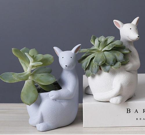 Kangaroo Ceramic Flower Pot by Veasoon