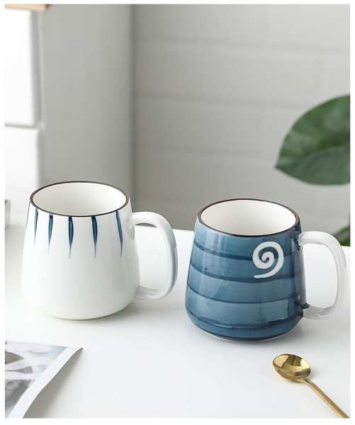 Ocean Hand Painted Ceramic Mug by Veasoon