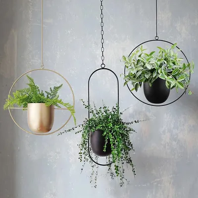 Metal Hanging Plant Pot by Veasoon
