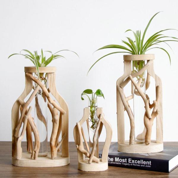Pure Woodwork Vase by Veasoon