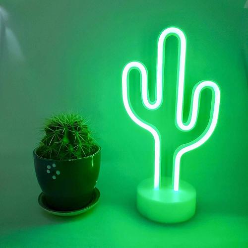 Neon Cactus LED Light by Veasoon