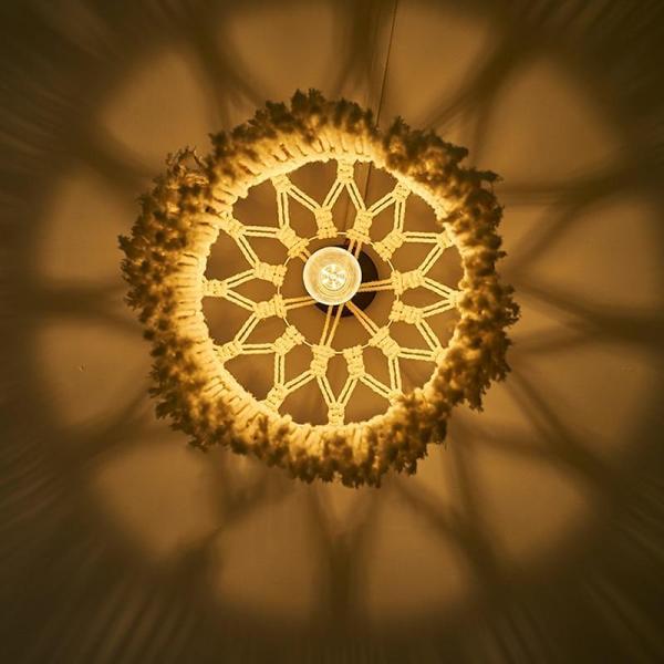 Macrame Pendant Lamp by Veasoon