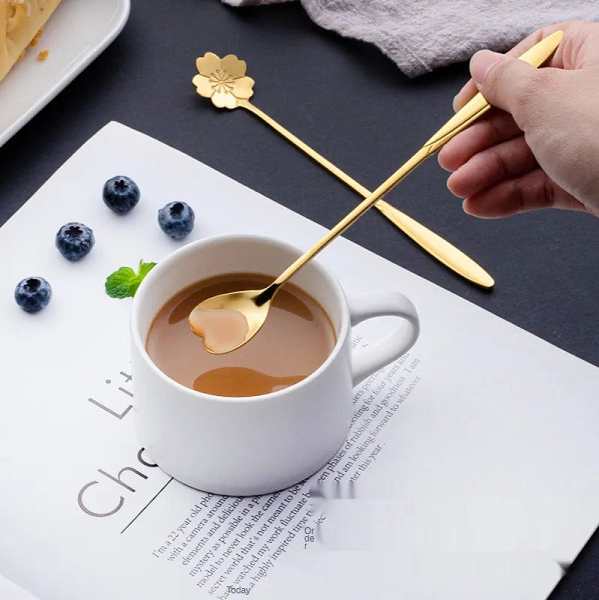 Cute Stainless Steel Coffee Spoons by Veasoon
