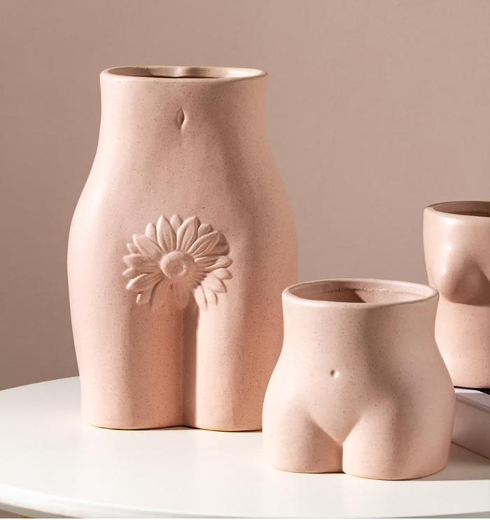 Ceramic Human Parts Vase by Veasoon