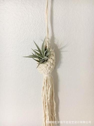 Handmade Woven Hanging Flower Basket by Veasoon