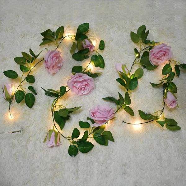 Decorative Rose Vine String Lights by Veasoon