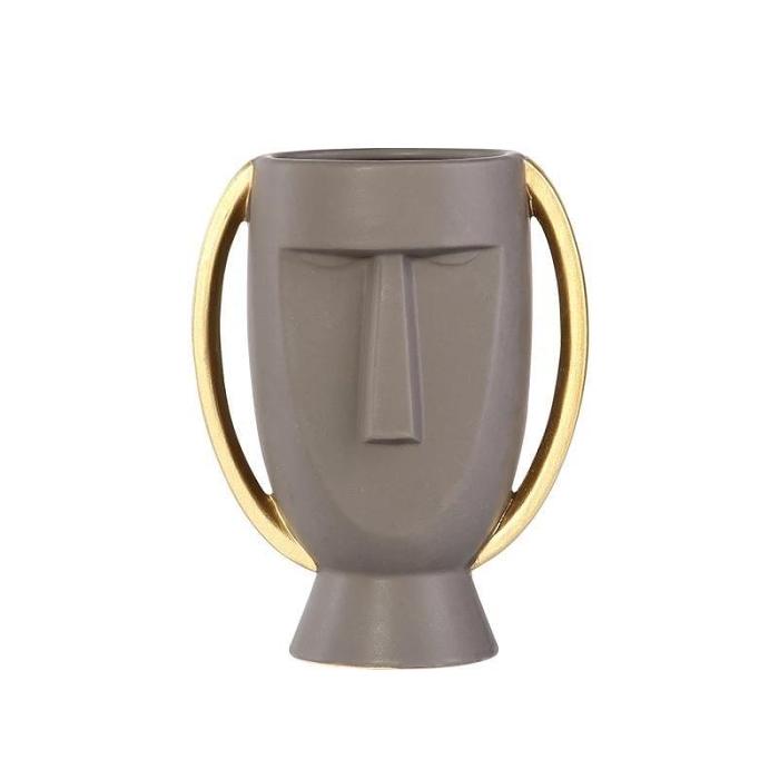 Abstract Face Flower Vase by Veasoon