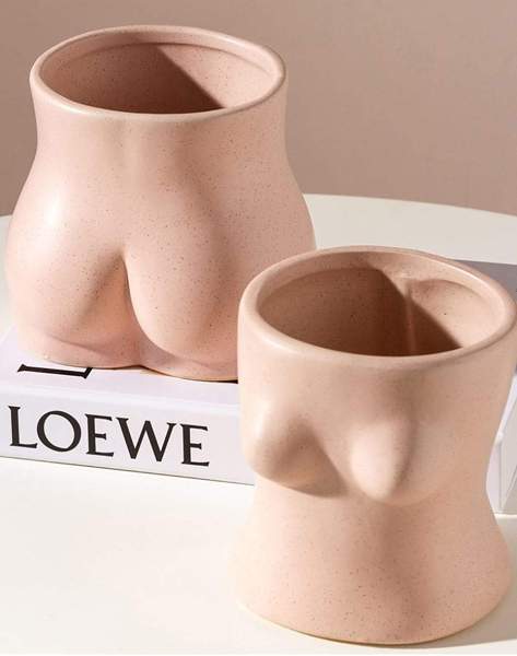 Ceramic Human Parts Vase by Veasoon