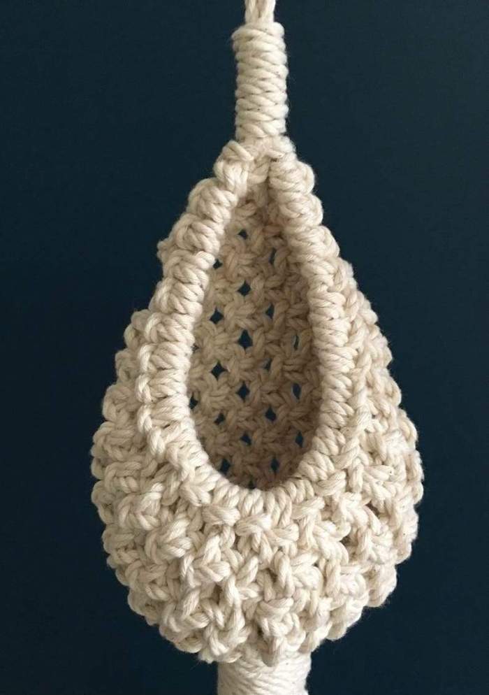 Handmade Woven Hanging Flower Basket by Veasoon