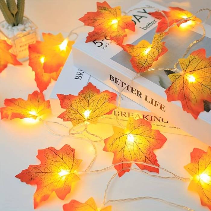 Maple Leaf LED Lights by Veasoon
