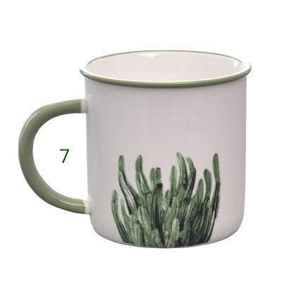 Green Plants Mugs by Veasoon