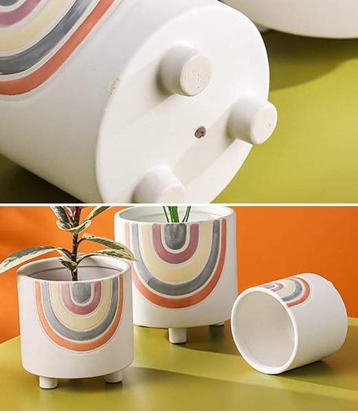 Rainbow Flower Pot by Veasoon