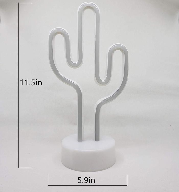 Neon Cactus LED Light by Veasoon