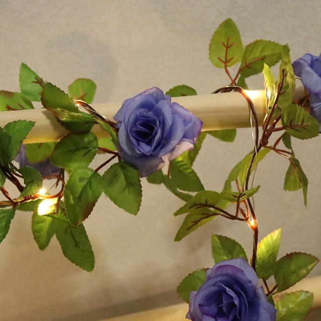 Decorative Rose Vine String Lights by Veasoon