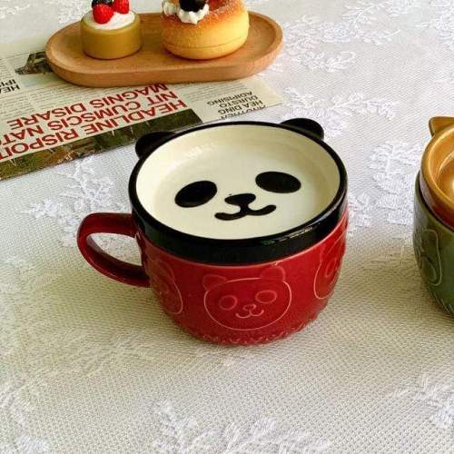 Happy Animals Breakfast Mugs by Veasoon