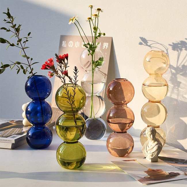 Bubble Glass Vase by Veasoon