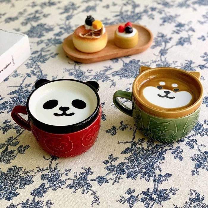Happy Animals Breakfast Mugs by Veasoon