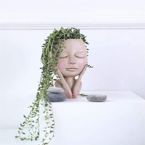 Cute Lady Planter Pot by Veasoon