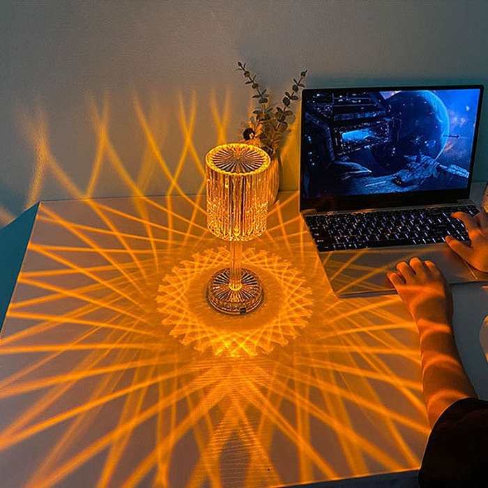 Crystal Table Lamp by Veasoon