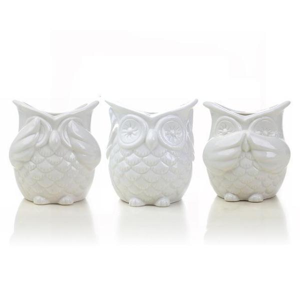 Peek-a-Boo Owl Pots by Veasoon