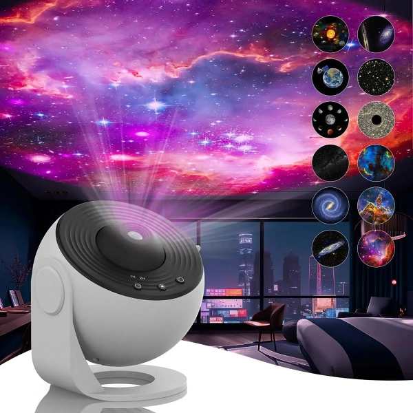 Galaxy Projector Home Planetarium w/ 12 Films by Veasoon