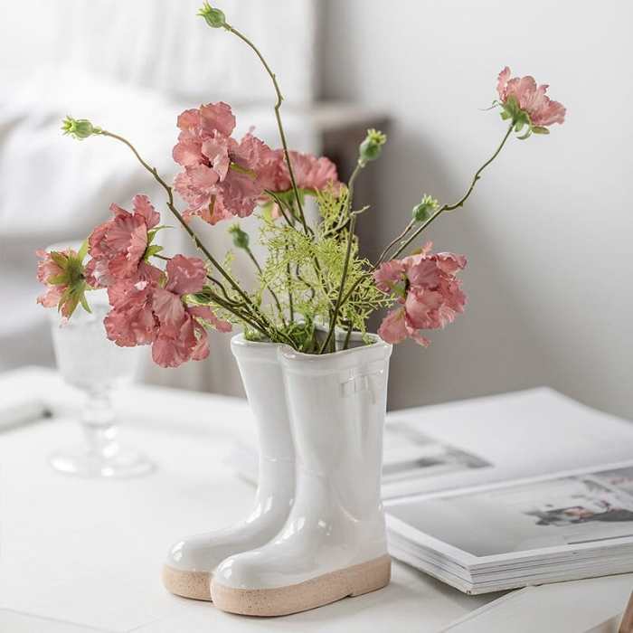 Boots Ceramic Flower Vase by Veasoon