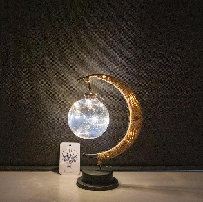 Crescent Moon Desk Lamp by Veasoon