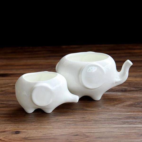Elephant Plant Pot Set 2pcs by Veasoon